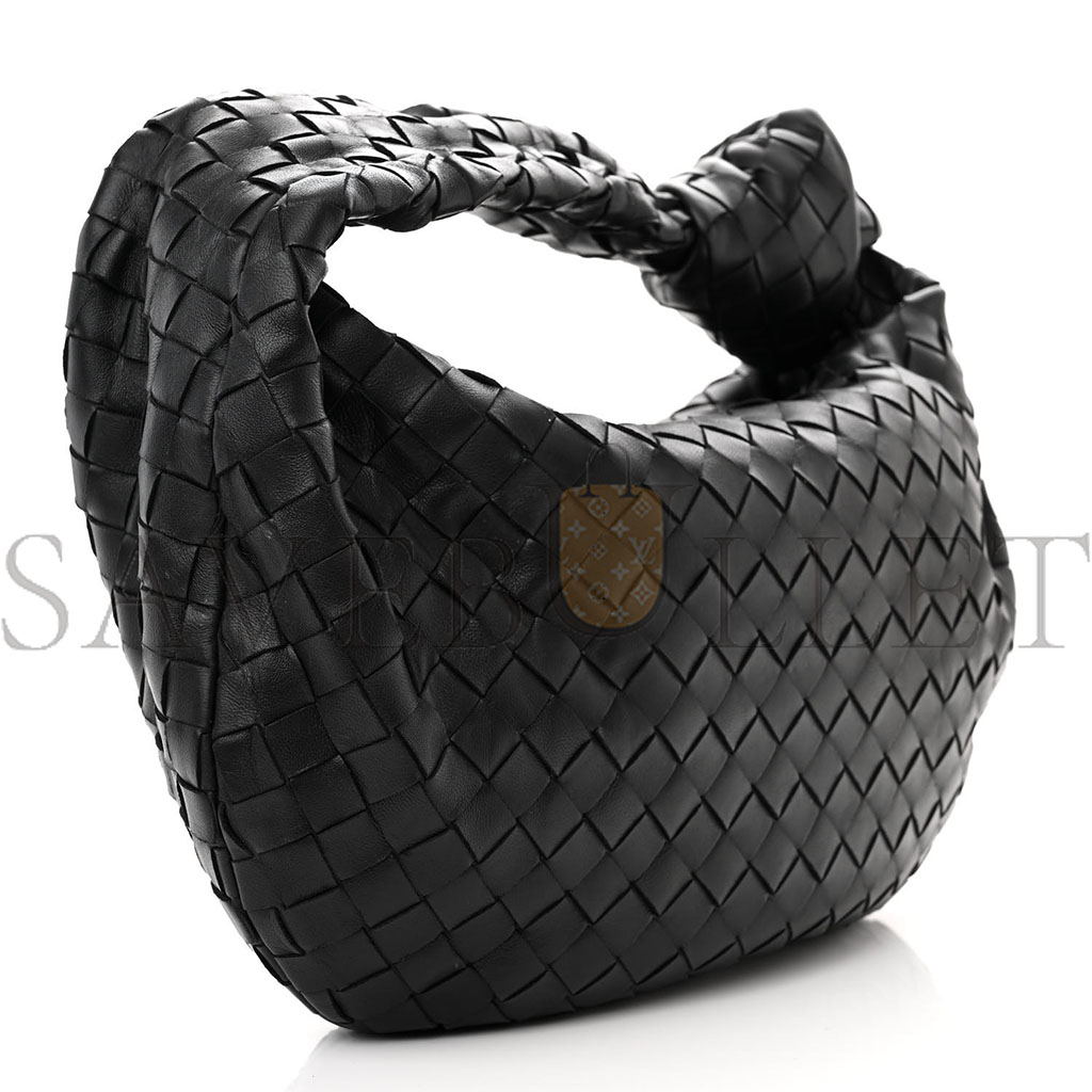 bo*te*ga Ve*ne*ta nappa intrecciato teen jodie hobo black (37*25*8cm)